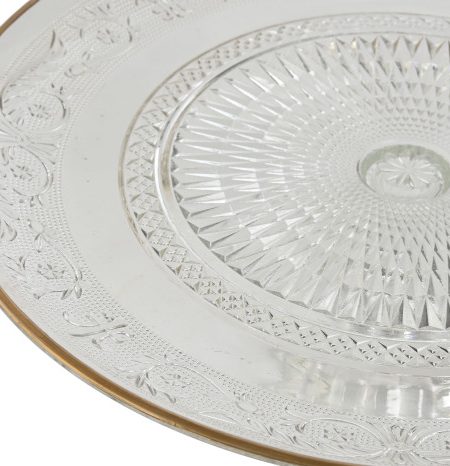Centro Mesa Vidro C/Pé 33X9 Fio Ouro - Image 2