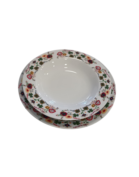 Prato Porcelana Sopa Dec.Namor. 23Cm - Image 1