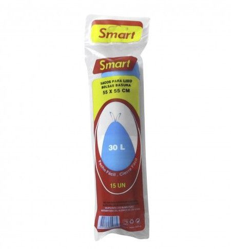 Sacos de Lixo 30 Litros Smart 15 Unidades - Image 1