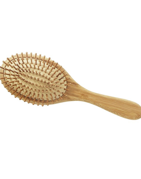 Escova Cabelo Madeira Oval 23cm - Image 1