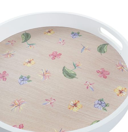 Bandeja Redonda Mdf T/Garden 35X5 - Image 1