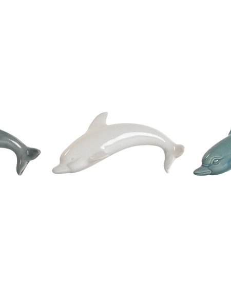 Decoração Golfinho Porc.Parede15X3X7 - Image 1