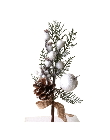 Pik Natal Maça + Neve + Pinha 27x10 - Image 1