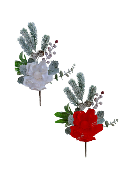 Pik Natal c/ Flor Magnolea 45x14 Srt. 2 - Image 1