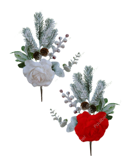 Pik Natal Flor Rosa 40x10 Srt. 2 - Image 1