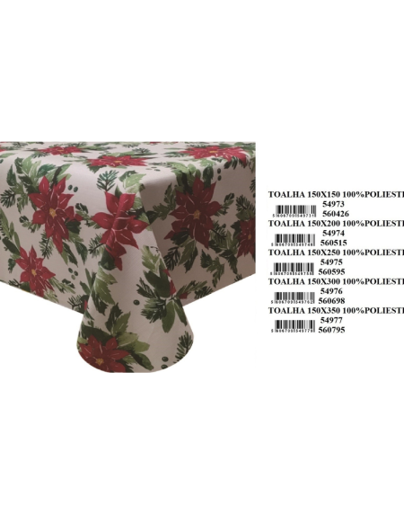 Toalha de Mesa Natal 100% Poliester 150x300 - Image 1