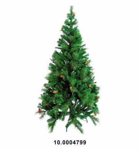 Árvore de Natal Verde c/ Pinhas 180cm - Image 1