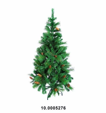 Árvore de Natal Verde c/ Pinhas 150cm - Image 1