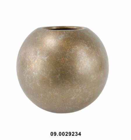 Vaso Redondo Castanho Fibra 44x50 - Image 1