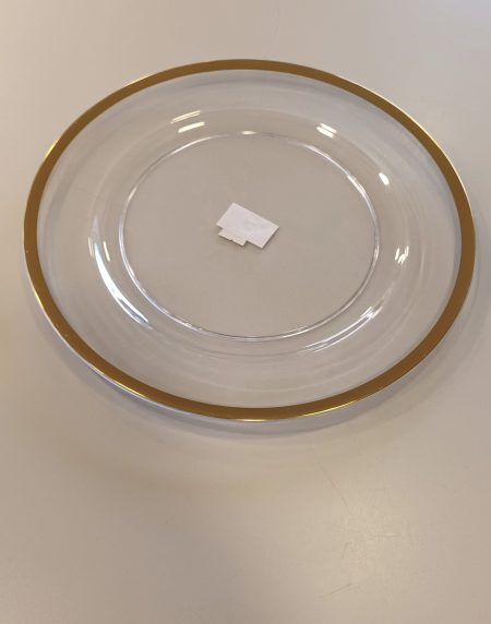 Prato Marcador Acrylico Fio Ouro 33cm - Image 1