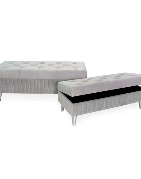 Banqueta/Bau Cinza Nº2 101x41x37 - Image 1