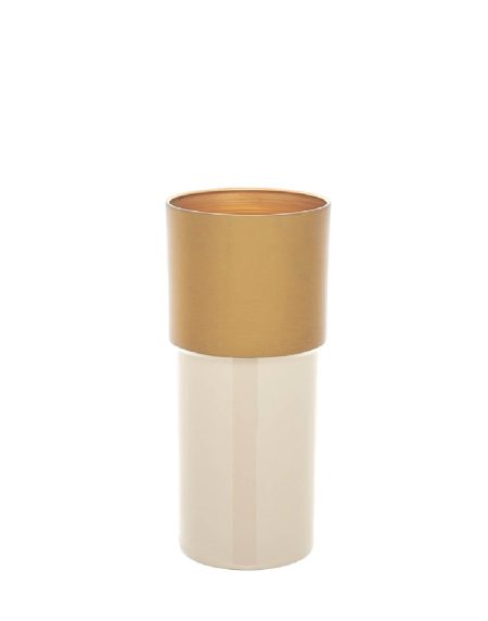 Jarra Metal Creme/Ouro 25,5x11 - Image 1