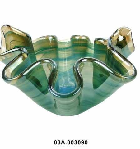 Centro de Vidro Murano James 33x19cm - Image 1