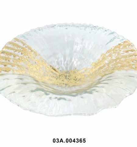 Centro de Mesa Murano Disco Ouro 52x13cm - Image 1