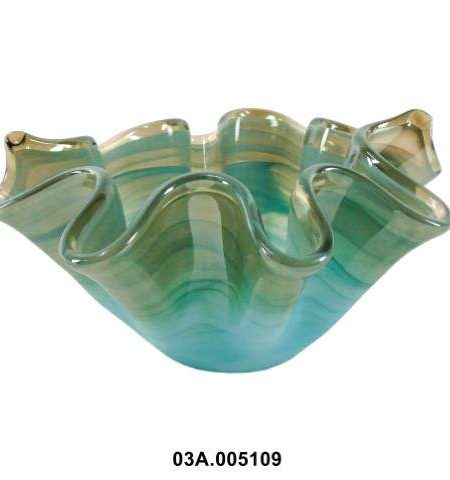 Centro de Mesa Murano James Verde 27x15cm - Image 1