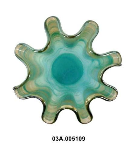 Centro de Mesa Murano James Verde 27x15cm - Image 2