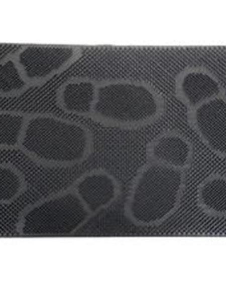 Tapete Borracha 60x40cm Preto Tanger - Image 1