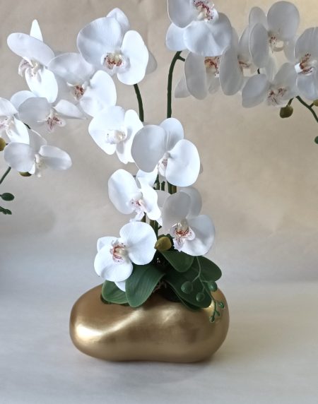Centro de Orquídeas 3H en Vaso Pedra 56x50cm - Image 4