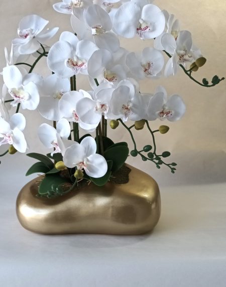 Centro de Orquídeas 3H en Vaso Pedra 60x45cm - Image 4