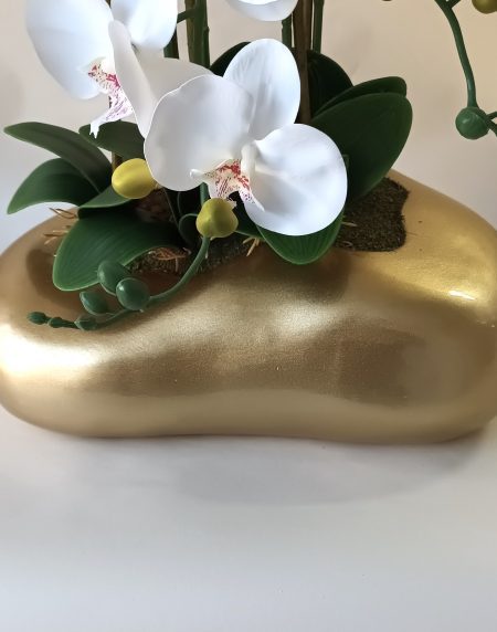 Centro de Orquídeas 3H en Vaso Pedra 60x45cm - Image 2