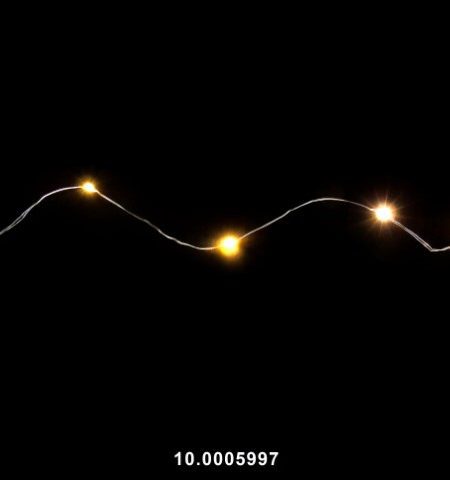 Série de Natal Led Pilhas 50Leds Branco Quente 5.20M - Image 3