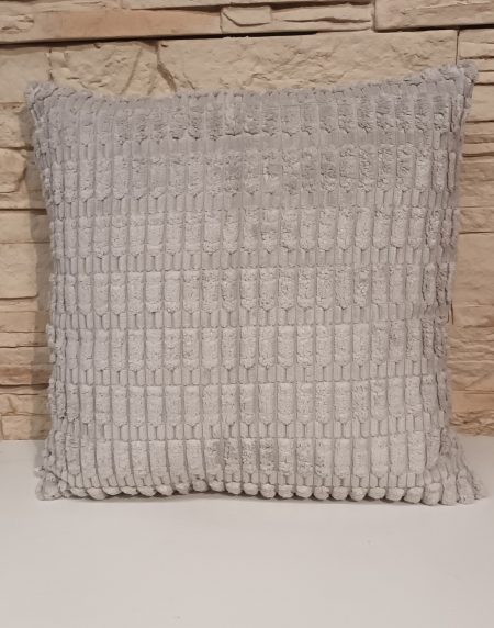 Almofada Decorativa 45X45 Relevo Cinza 77407 - Image 1