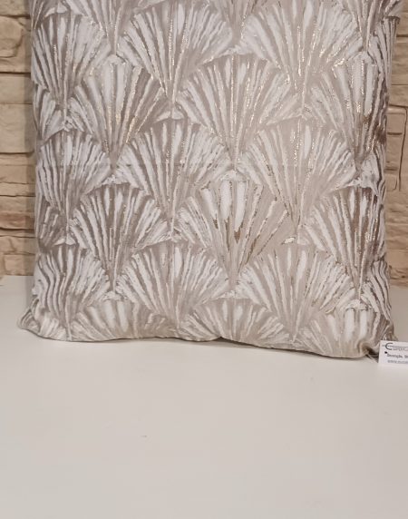 Almofada Decorativa 45X45 Relevo Creme/Ouro 78012 - Image 1