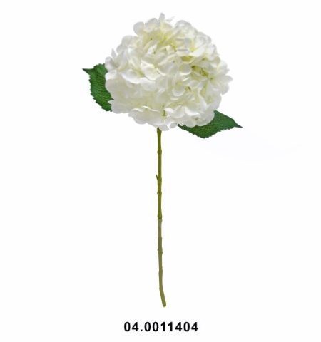 Haste Flor Hortensia Branco 65X22Cm - Image 3