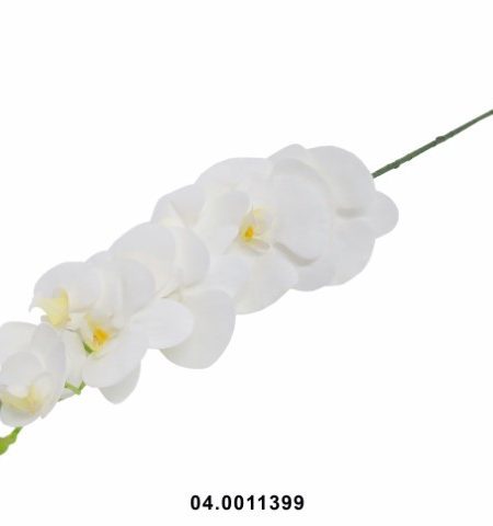 Haste Orquídia Branco 9 Pétalas 90x18 - Image 1