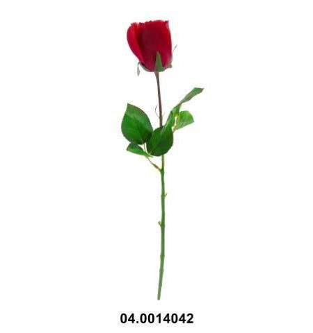 Haste 1 Botão Rosa Vermelho T/Natural 48X4.5Cm - Image 3