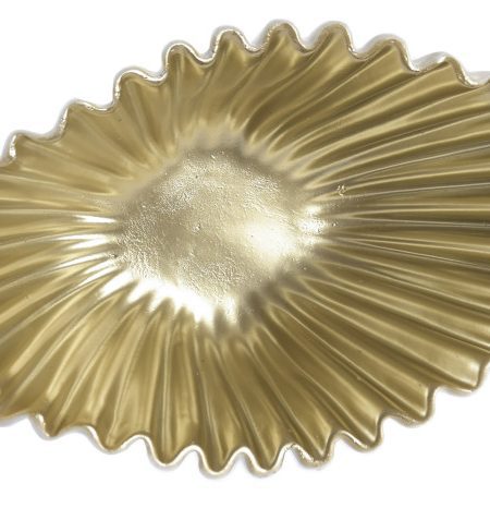 Centro Mesa Resina Branco/Ouro 24X15X9Cm - Image 3