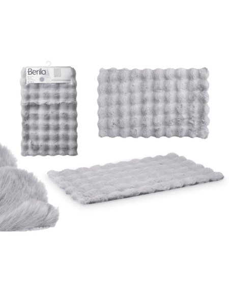 Tapete tecido pelos ondas suave para casa de banho e quarto Eurokasa