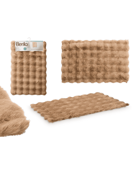 Tapete tecido pelos ondas suave para casa de banho e quarto Eurokasa