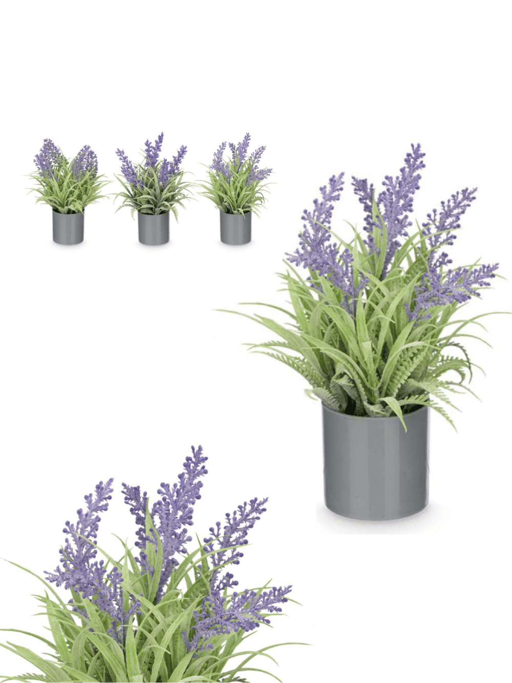 Centro de Flores Lavanda com Vaso para decoração de interiores Eurokasa
