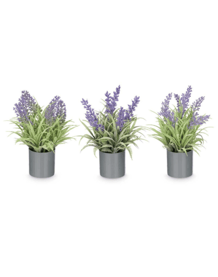 Centro de Flores Lavanda com Vaso para decoração de interiores Eurokasa