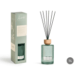 Difusor mikado de 500ml/1000ml com aroma refrescante a verbena e frasco verde-água Eurokasa