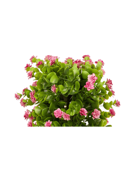 Planta artificial com vaso de folhagem e flores para decoração de interiores Eurokasa