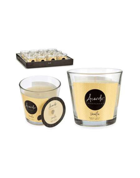 Vela perfumada em copo de vidro aromática em ambiente decorado Eurokasa