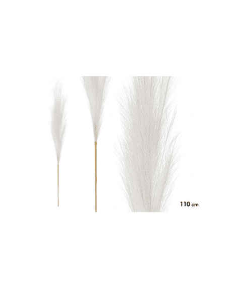 Haste de pelugem decorativa artificial em vaso para decoração de interiores Eurokasa