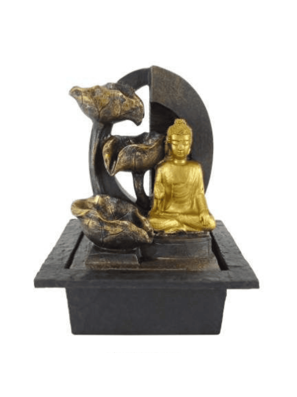Fonte de água decorativa Buda com luz led para interior Eurokasa