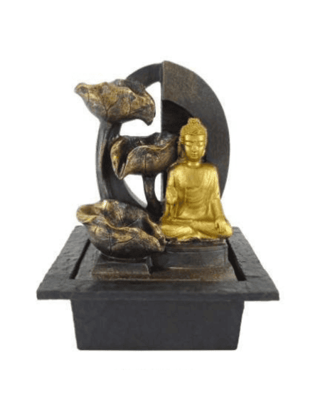 Fonte de água decorativa Buda com luz led para interior Eurokasa