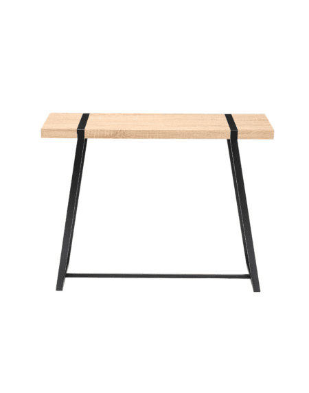 Consola em madeira e metal natural de estilo industrial para decoração de interiores Eurokasa