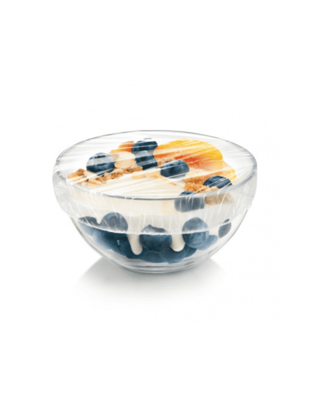 Capas elásticas protetoras Tescoma 4Food cobrindo taças de fruta frescas Eurokasa