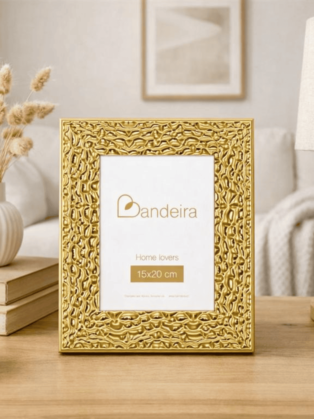 Moldura para foto em madeira ouro Eurokasa