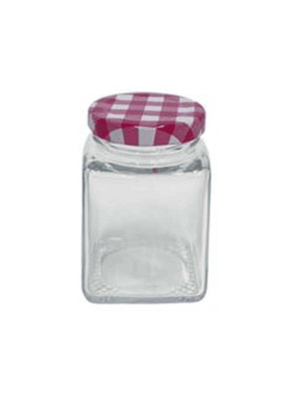 Frasco hermético quadrado xadrez Vichy 120ml para especiarias da Eurokasa