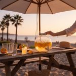 Frasco em vidro com torneira Laranja 5L para bebidas da Eurokasa
