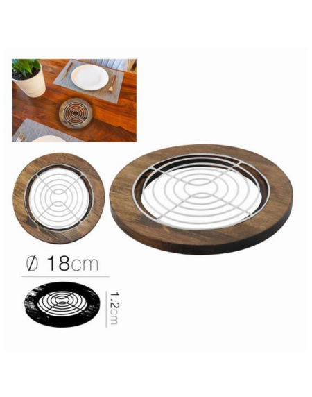Base para quentes em metal branco Minaia da Eurokasa