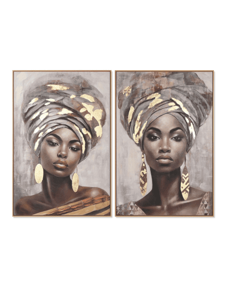 Quadro em tecido tela africana Eurokasa
