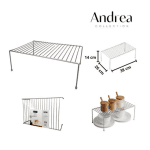 Mini estante adicional em metal para cozinha organizadora da Eurokasa